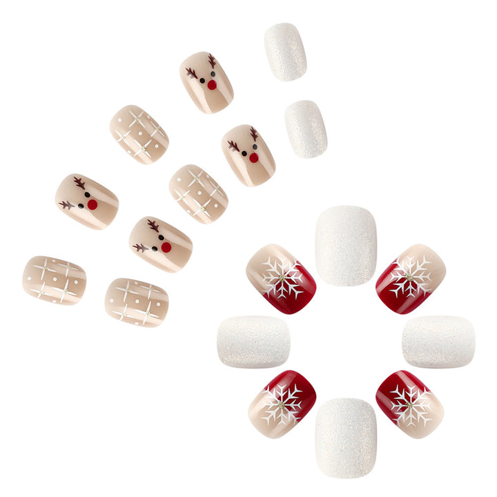 Festive Holiday-Themed Nail Art Set Kalsten