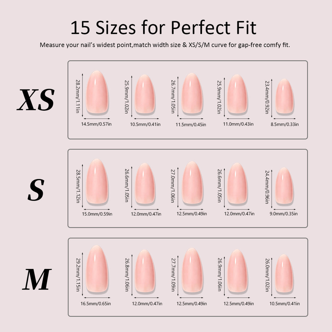 Artificial nail set with festive Christmas designs Kalsten