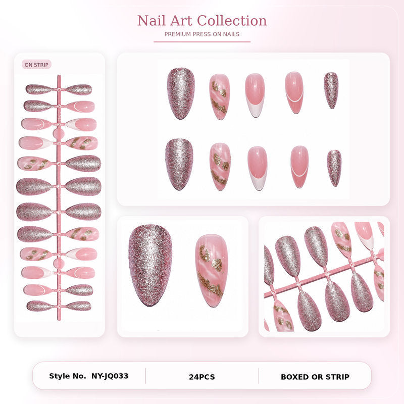 Premium Nail Art Set with Glitter and Flower Pattern Kalsten