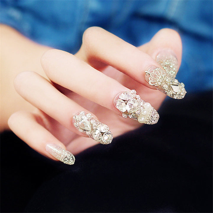 Decorative Rhinestone Press-On Nail Art 1790727058