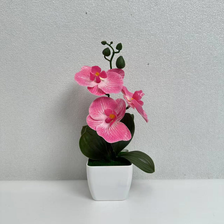 Realistic Faux Orchid Arrangement