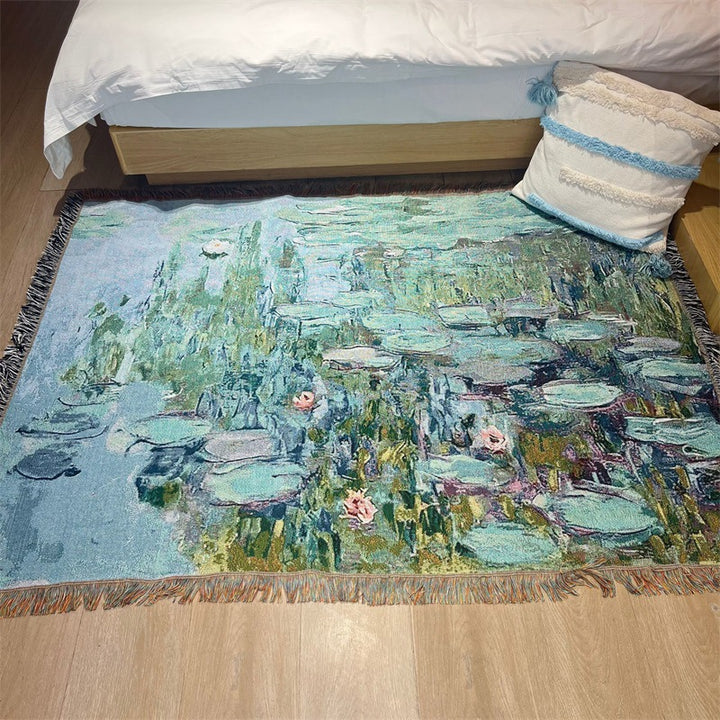 Artistic Floral Tapestry Blanket