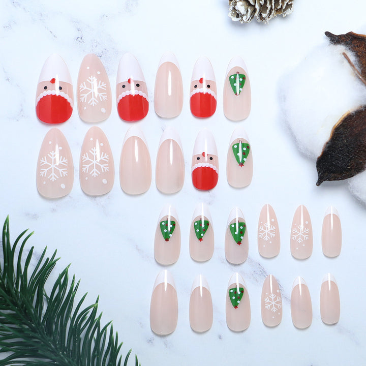 Festive Seasonal Press-On Nail Art Kalsten