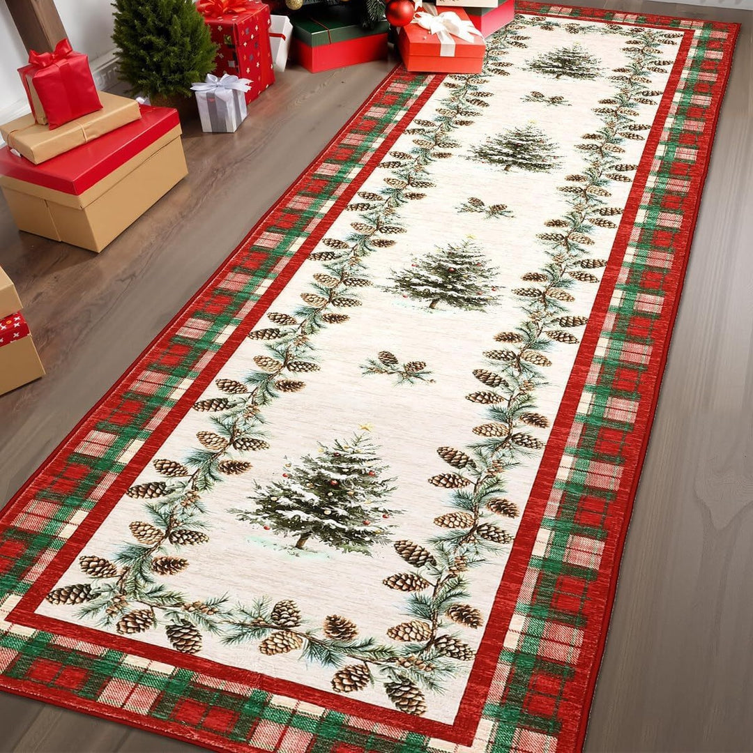 Festive Holiday-Themed Decorative Runner Mat Kalsten
