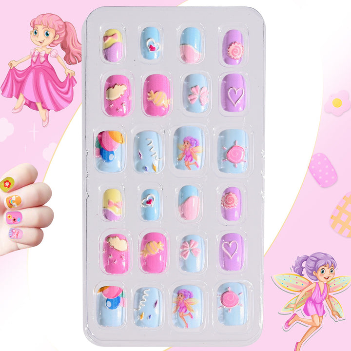 Children's Themed Decorative Press-On Nail Set Kalsten