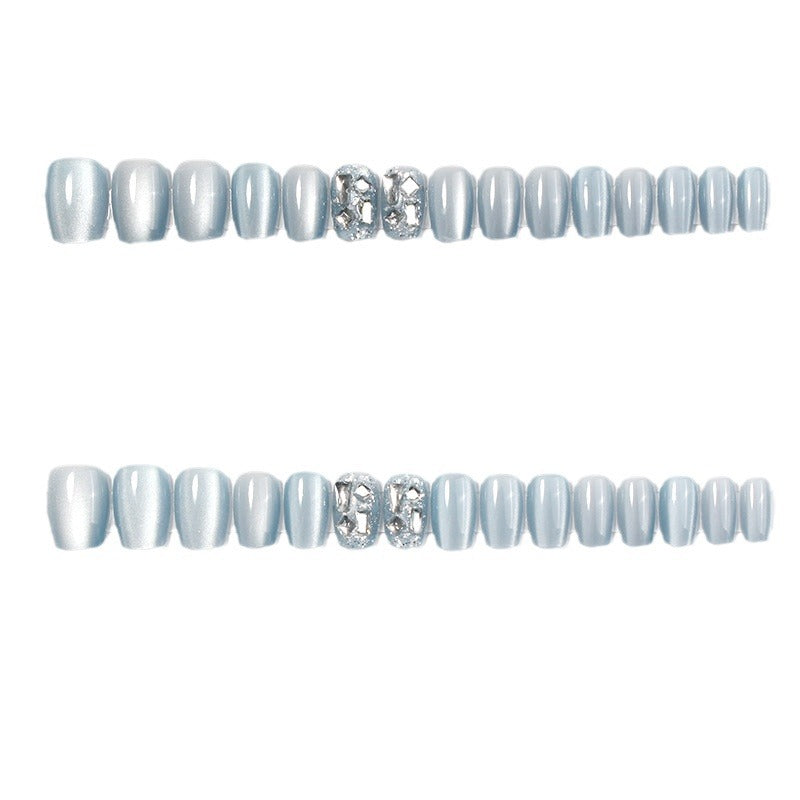 Premium Glossy Press-On Nail Set with Decorative Accents Kalsten