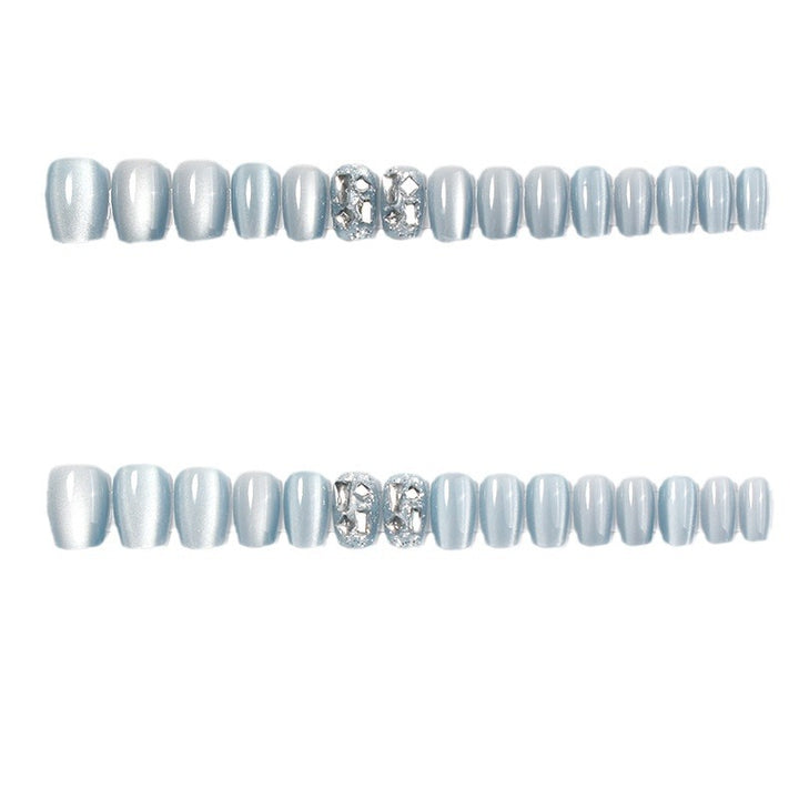 Premium Glossy Press-On Nail Set with Decorative Accents Kalsten