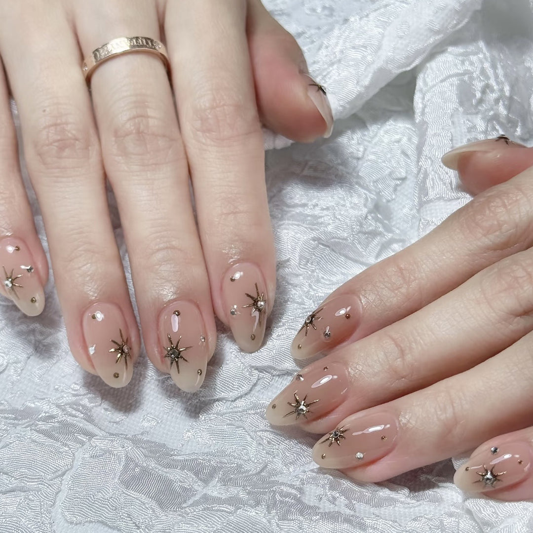 Elegant Decorative Press-On Nail Tips Kalsten