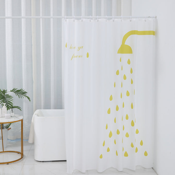 Inspirational Water Drop Shower Curtain Kalsten