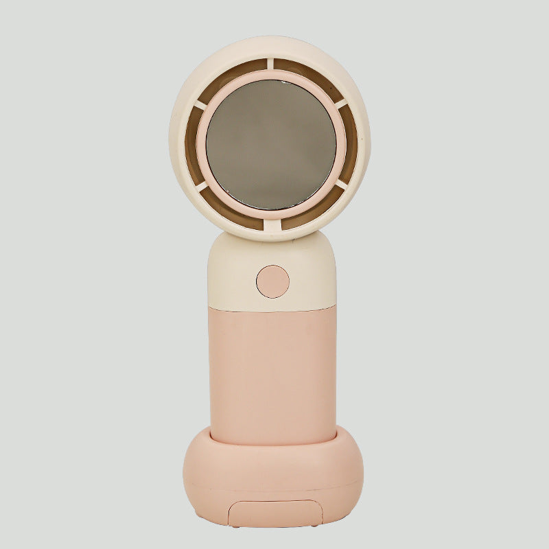 Women Portable Handheld Fan with Mirror Kalsten
