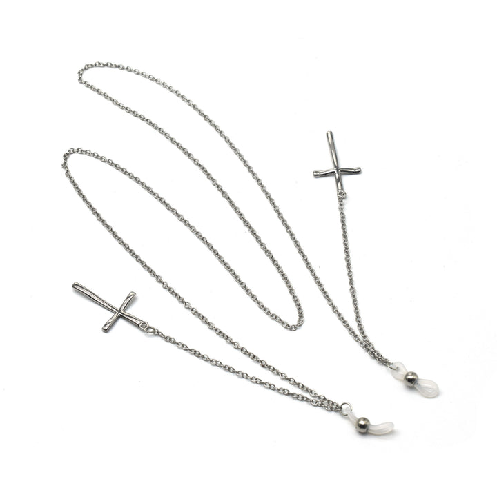 Elegant Cross-Design Chain Eyewear Holder Kalsten