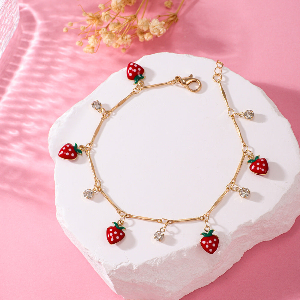Strawberry Charm Bracelet Kalsten
