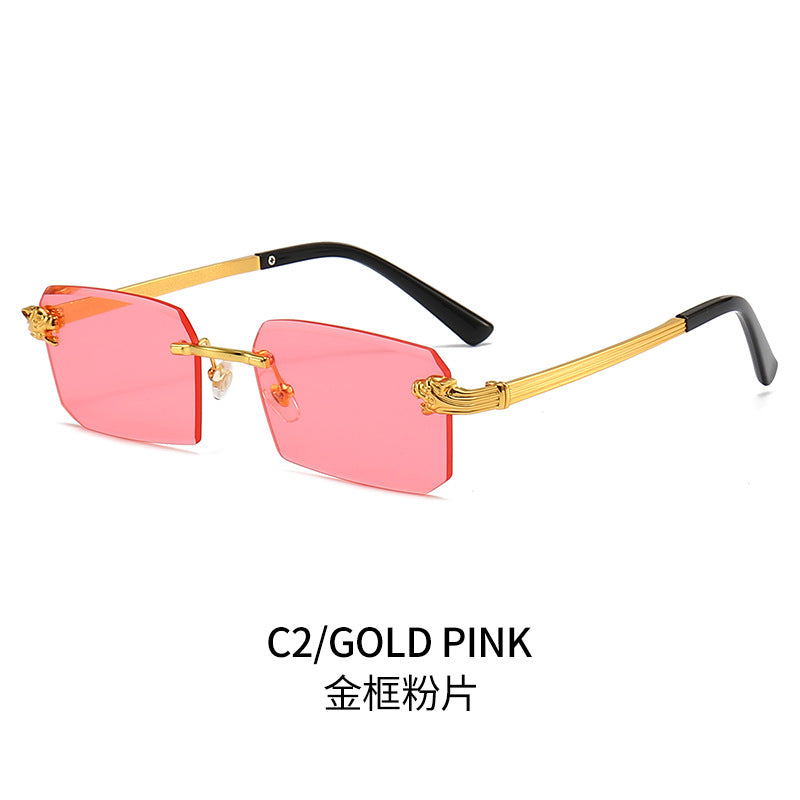 Ladies Fashion Sunglasses with Faceted Frame and Luxurious Accents Kalsten