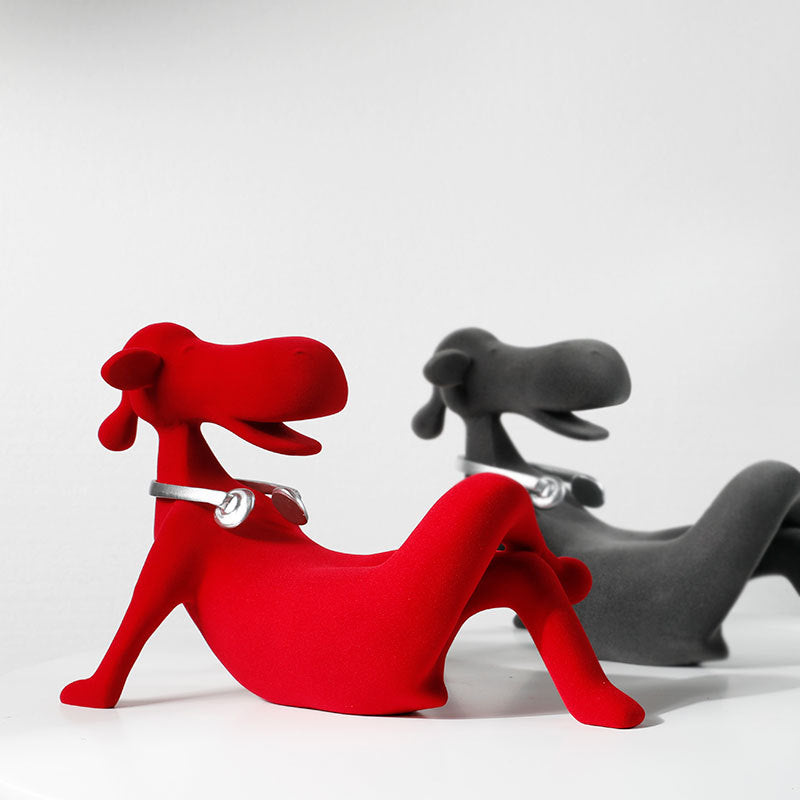 Playful Decorative Dog Sculpture