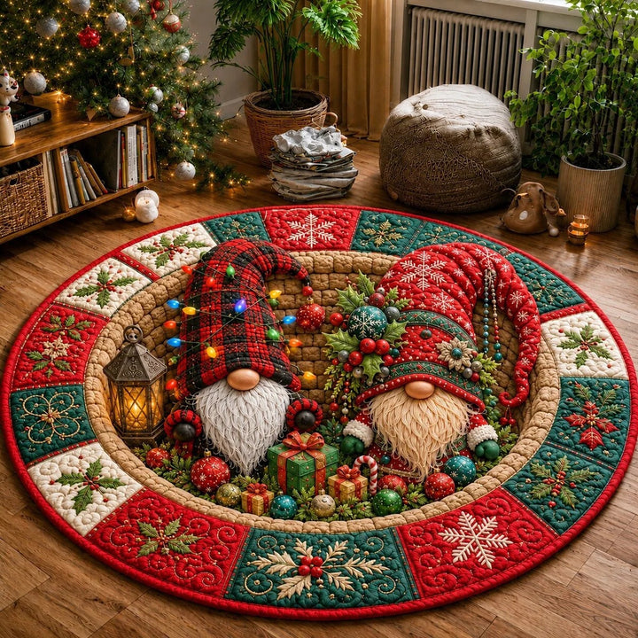Fantastic Holiday Theme Round Carpet