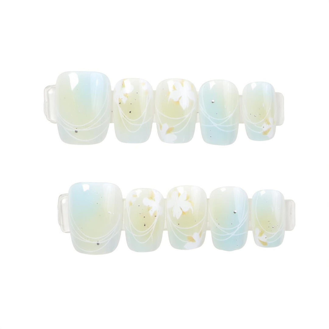 Elegant Floral Art Press-On Nails Kalsten