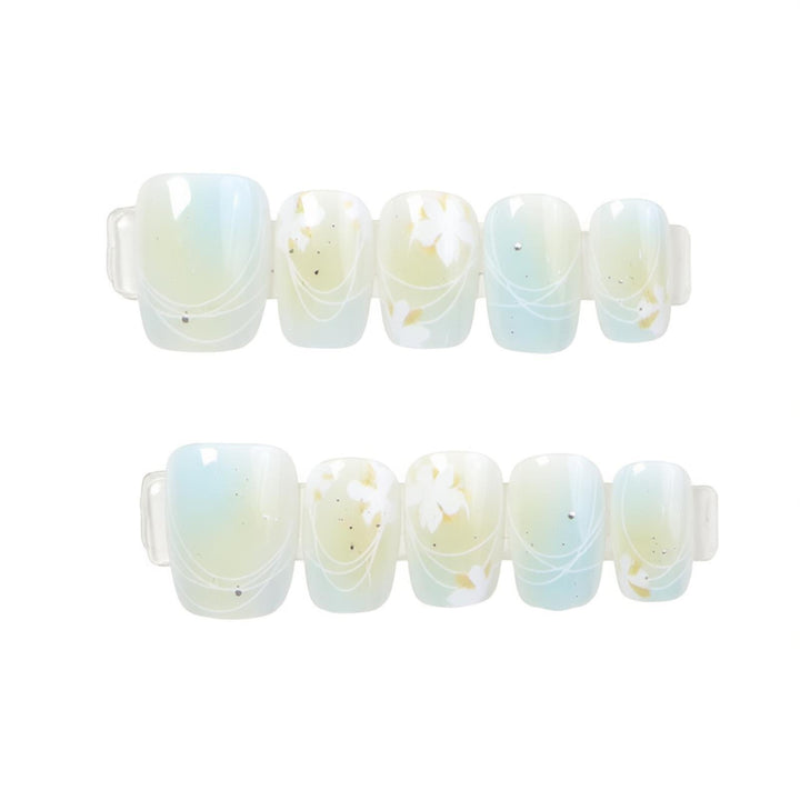 Elegant Floral Art Press-On Nails Kalsten