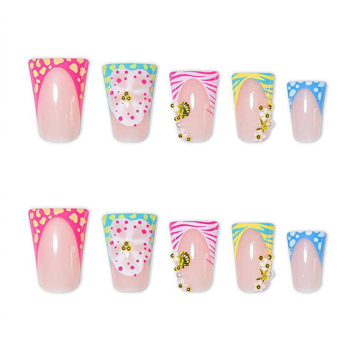 Artistic Themed Press-On Nail Extensions Kalsten