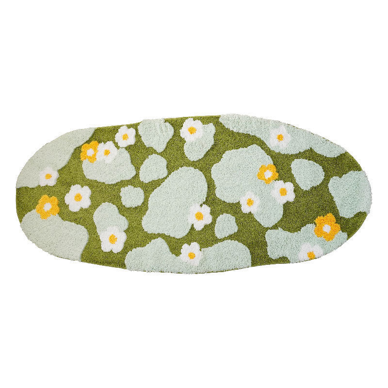 Abstract Mountain-shaped Rug