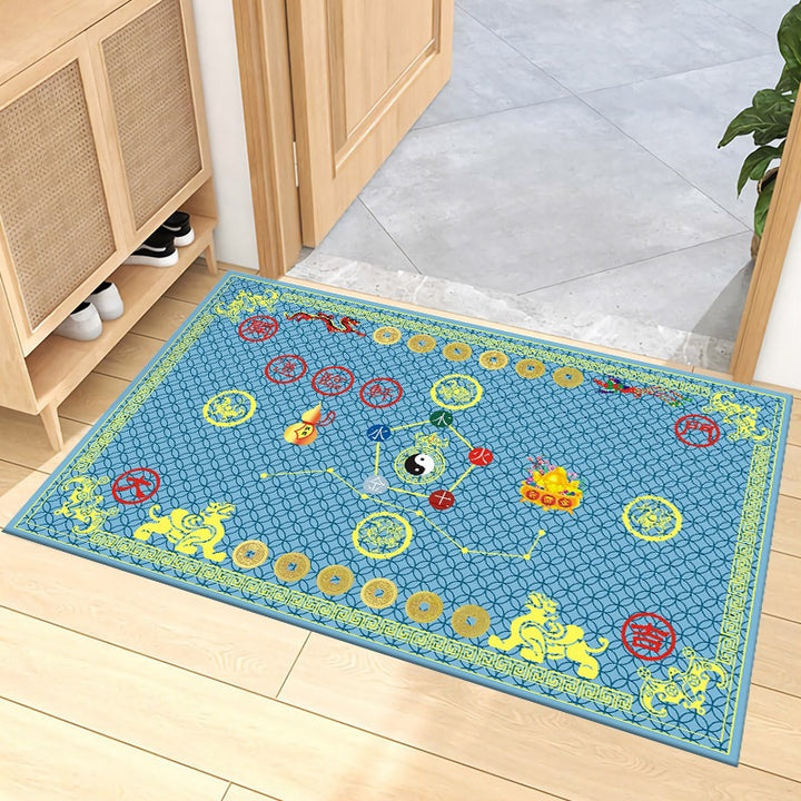 Decorative Zodiac-Themed Area Mat