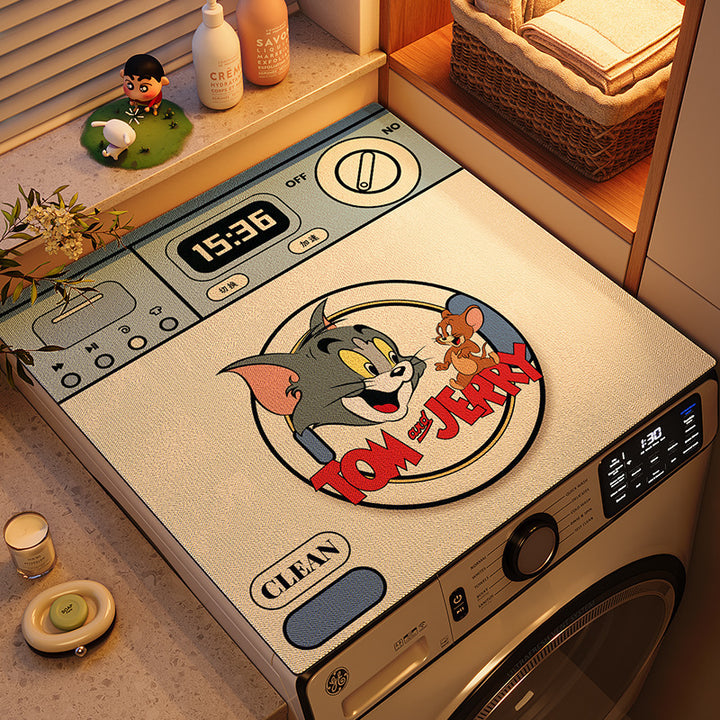 Fun Character-Themed Washing Machine Mat