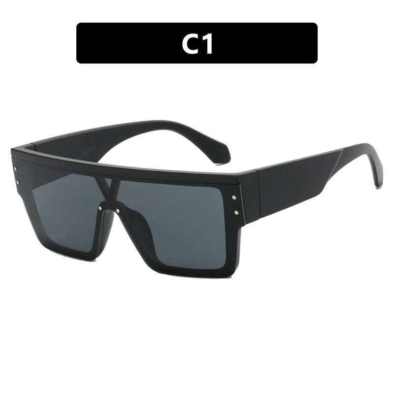Women futuristic oversized sunglasses with clear lenses Kalsten