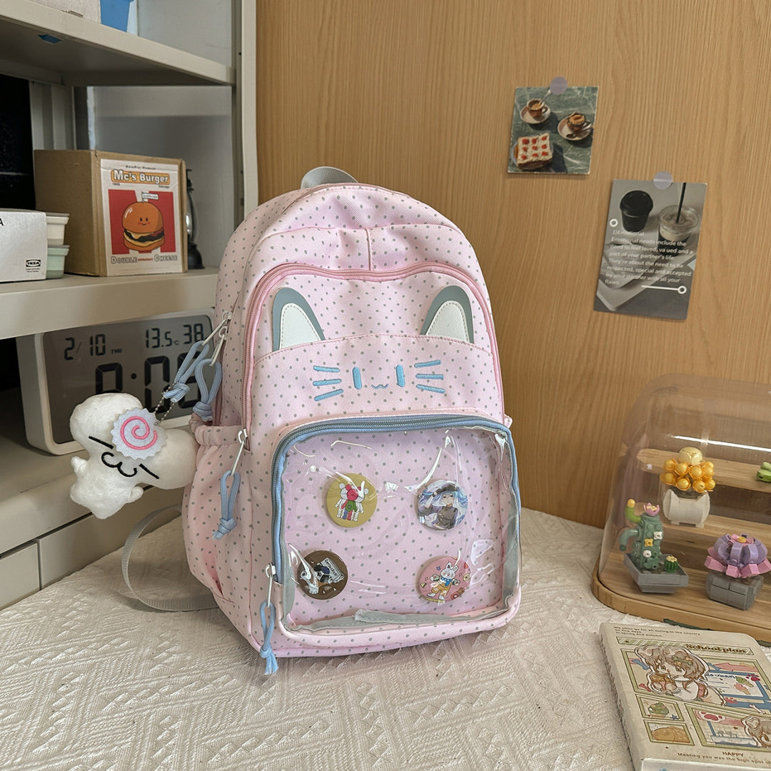 Playful Cat-Themed Backpack