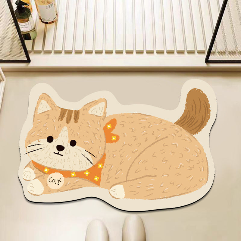 Playful Pet-Themed Area Mat