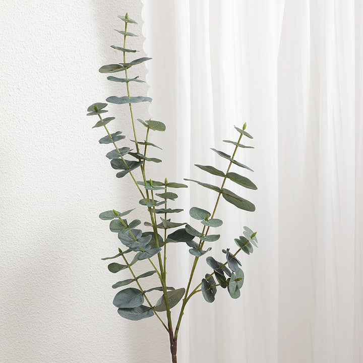 Artificial eucalyptus branch with realistic leaves