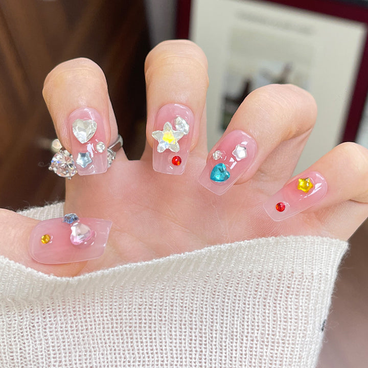 Artistic 3D Embellished Press-On Nails Kalsten