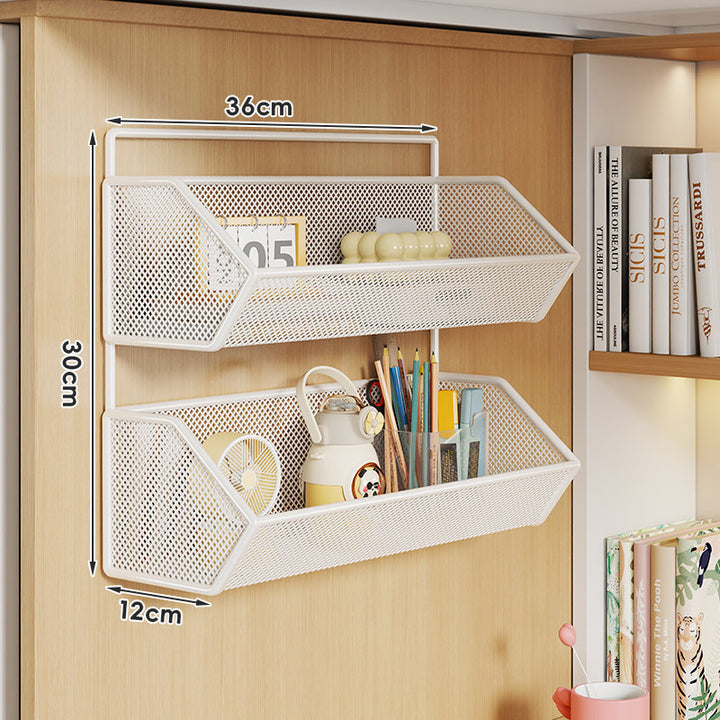 Clip-On Mesh Cabinet Edge Storage Basket Organizer