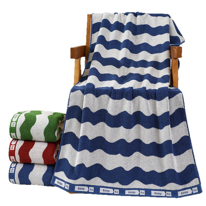 Cozy Terry Bath Towel with Stylish Polka Dot Design Kalsten