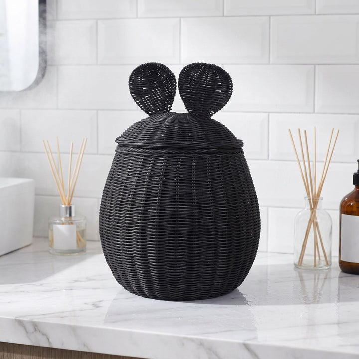 Playful storage basket with lid and ear design Kalsten