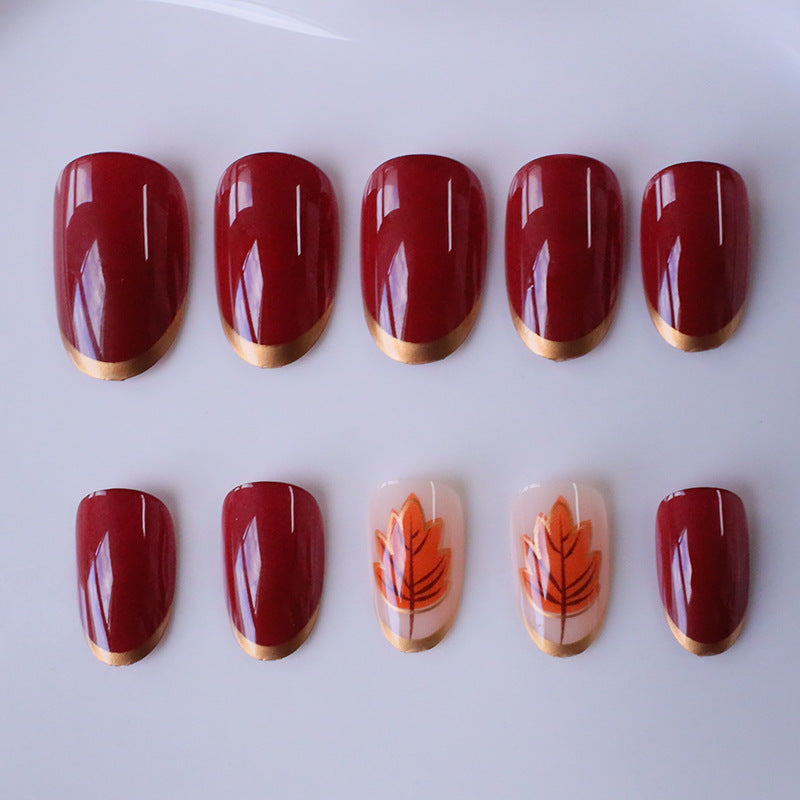 Artistic Autumn Nail Art Enhancements Kalsten