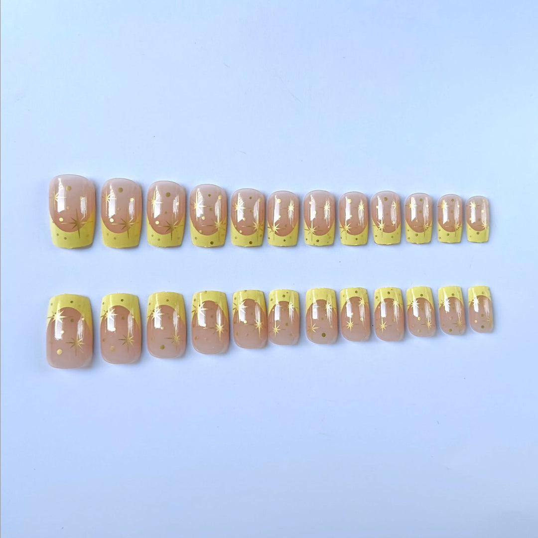 Glittery Star Accent Nail Art Set