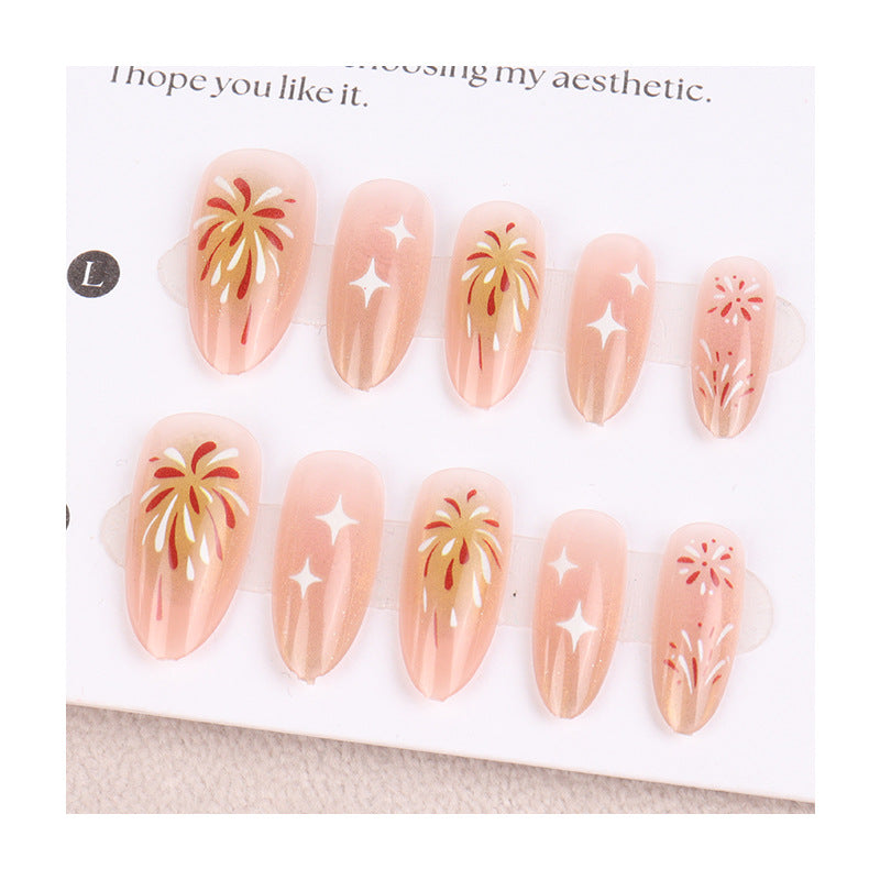 Handcrafted Press-On Nail Art Set Kalsten