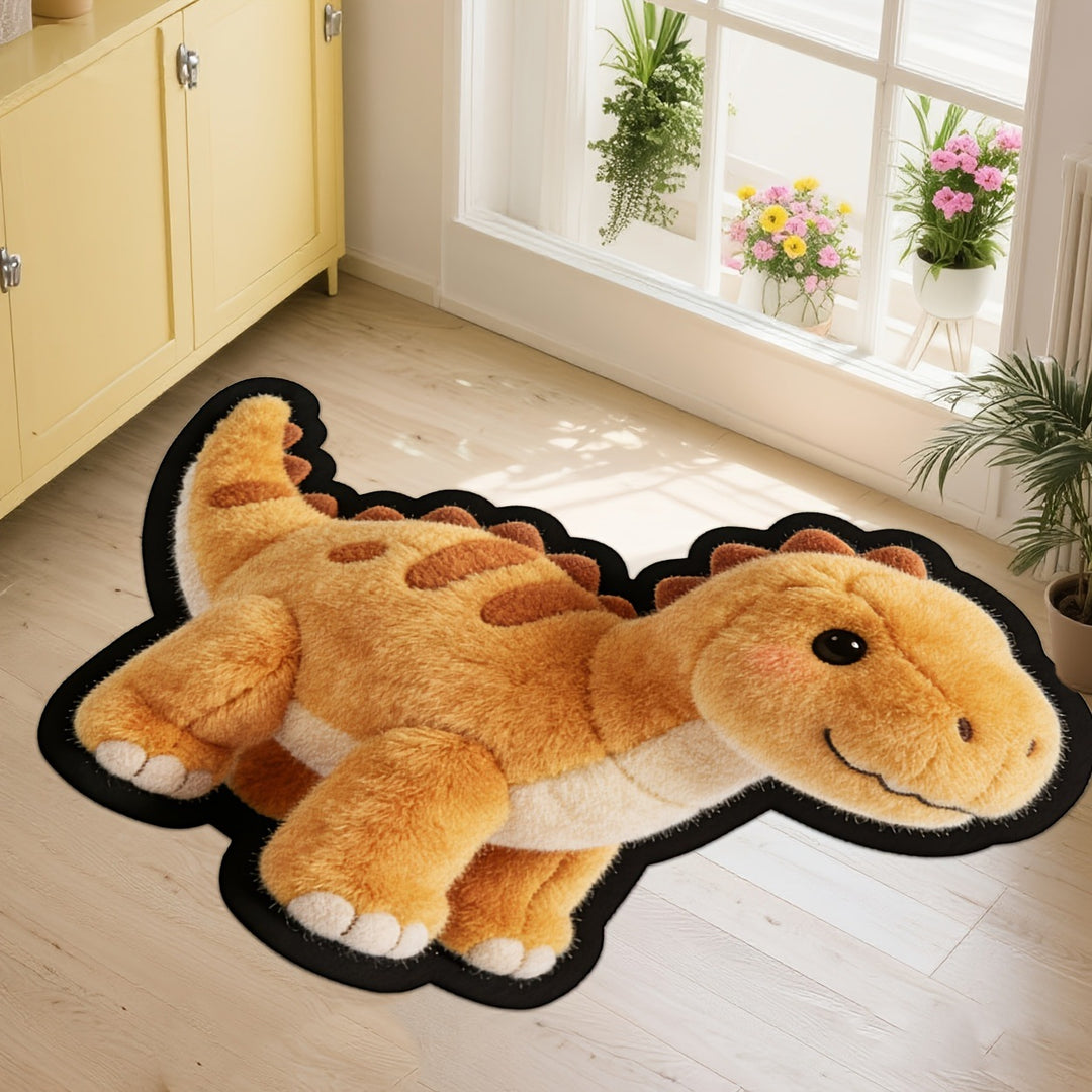 Heart-Shaped Cartoon Animal Bath Mat