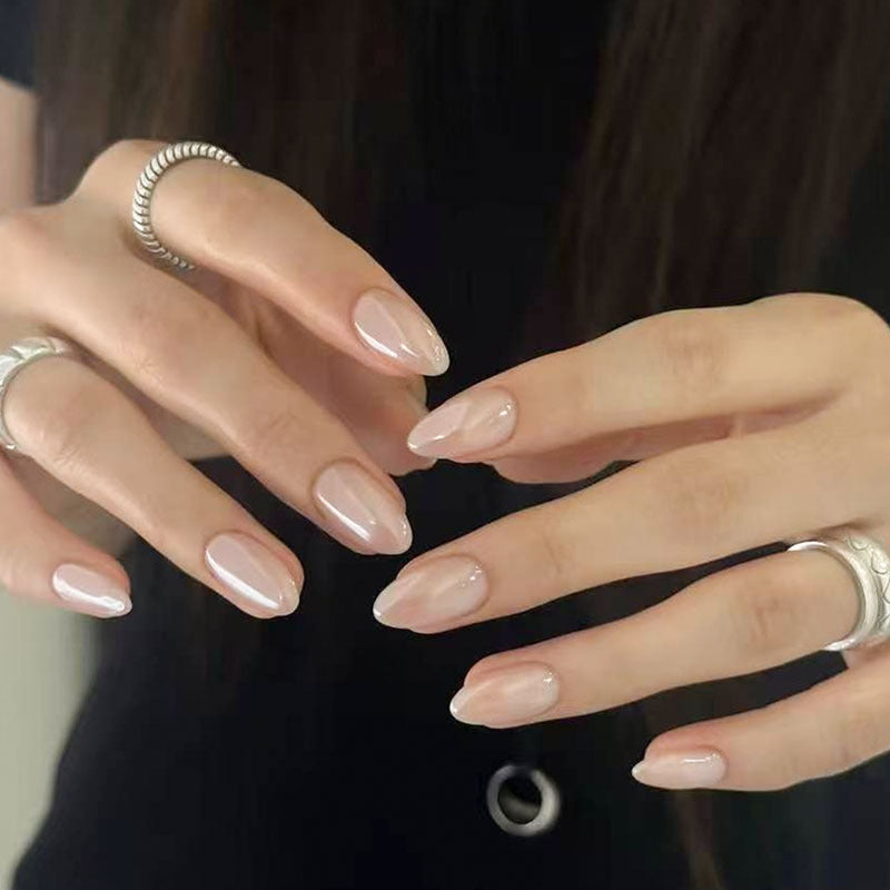 Elegant Almond-Shaped Press-On Nails