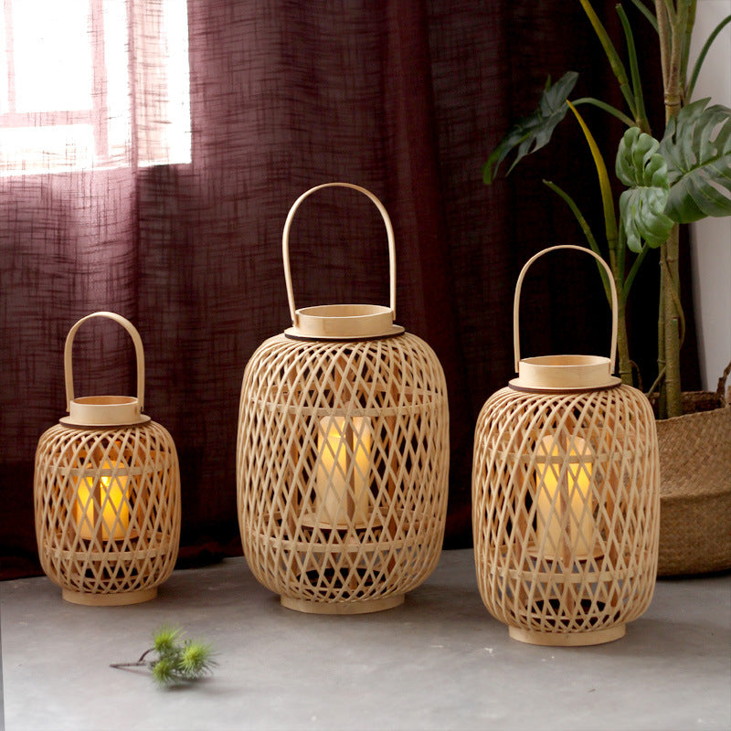 Handmade Rattan Lantern Kalsten