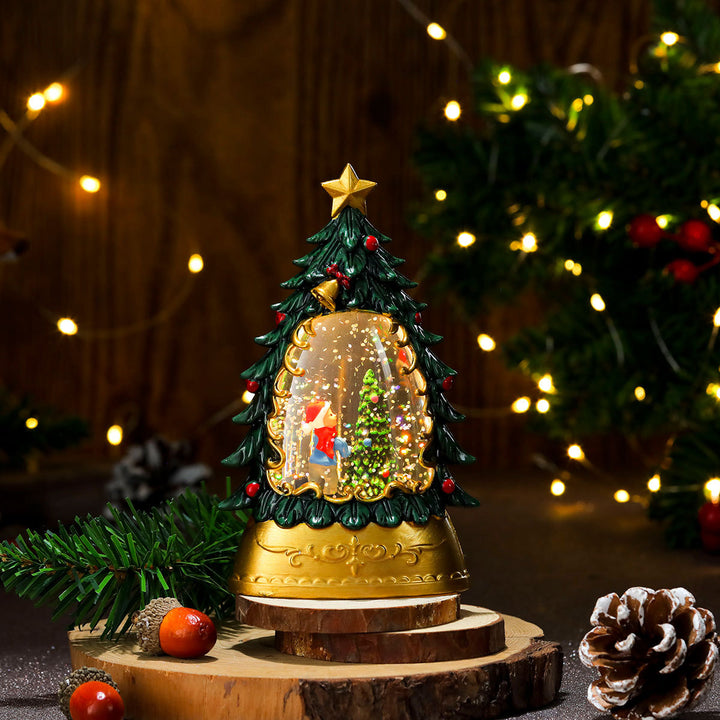 LED Illuminated Holiday Snow Globe Decoration Kalsten