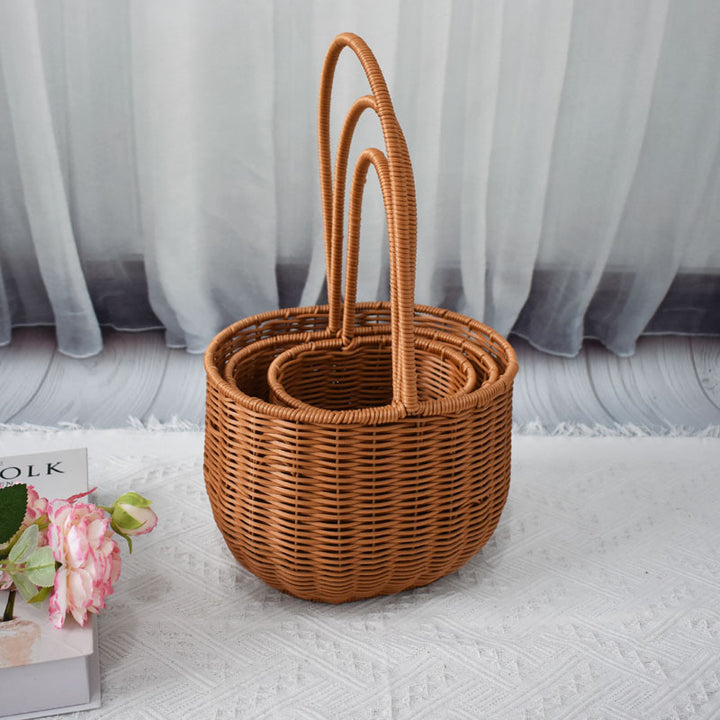 Handcrafted Natural Woven Storage Baskets Kalsten