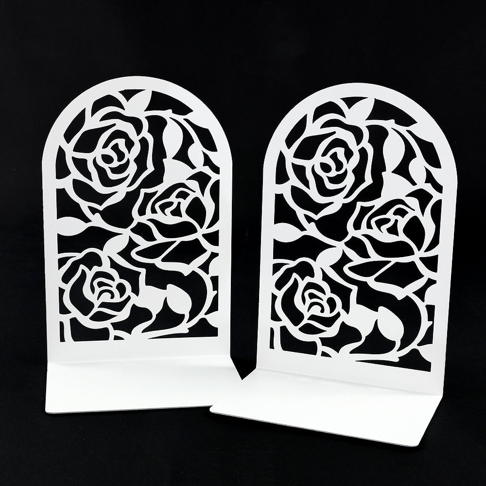 Floral-Themed Decorative Bookends