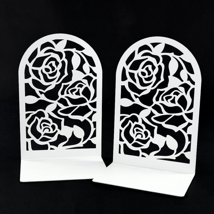 Floral-Themed Decorative Bookends