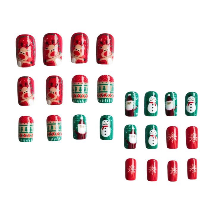 Festive Holiday-Themed Nail Art