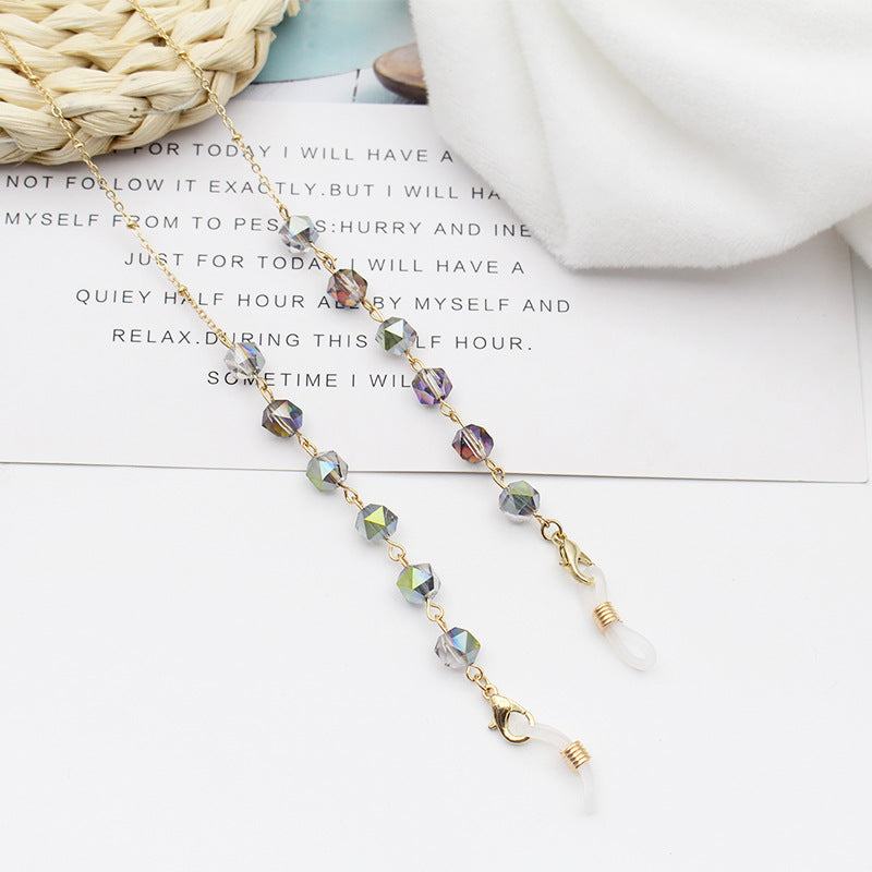 Crystal-Embellished Eyewear Chain Kalsten