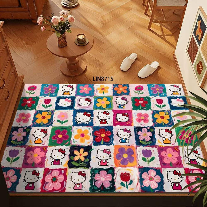 Floral Pattern Decorative Floor Mat Kalsten