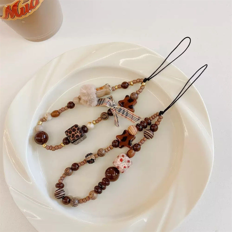 Decorative Beaded Charm Keychain Kalsten