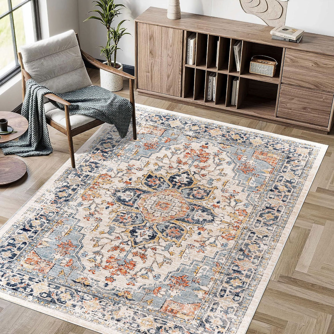 Vintage Persian Pattern Area Rug