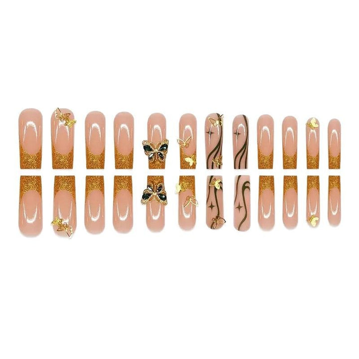 Glamorous Butterfly-Inspired Nail Art Extensions Kalsten