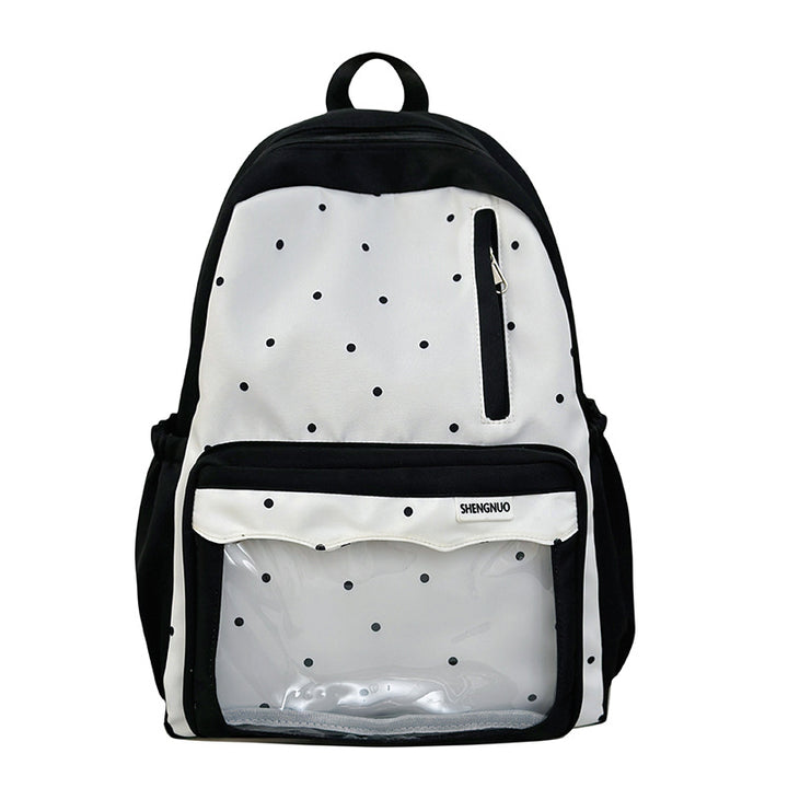 Trendy Polka Dot School Backpack